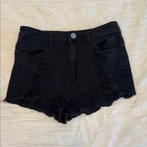 RSQ Black High Rise Denim Shorts